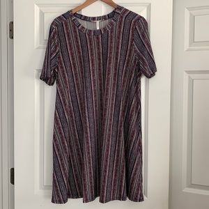 BCBGeneration Stipe A Line Dress